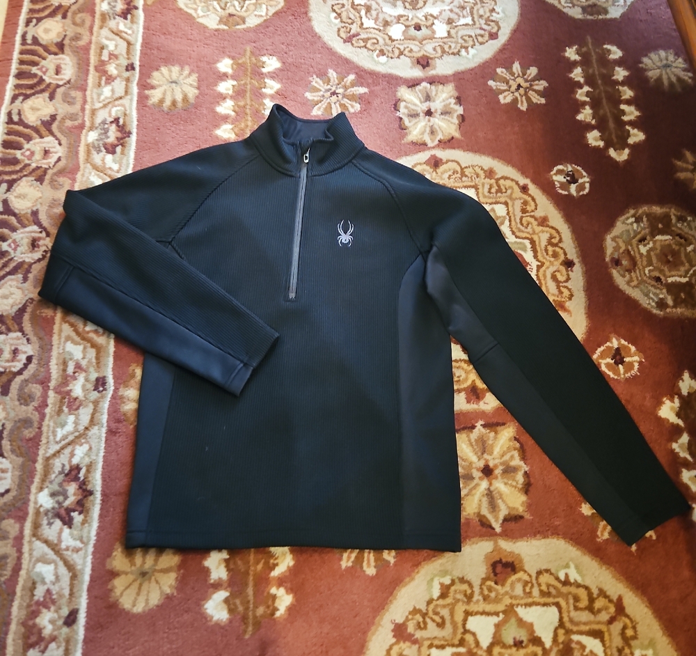 Spyder Black Quarter-Zip Pullover-- MENS OR WOMENS